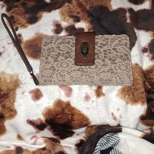 Womens wallet with wrist strap